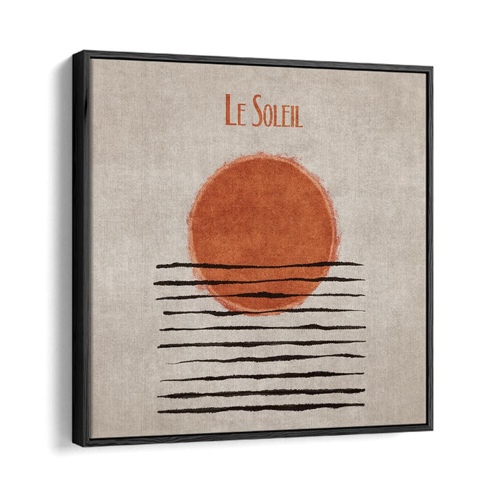 "LE SOLEIL, BOHO ART PAINTINGS by Emel Tunaboylu features a striking sun design on premium canvas."