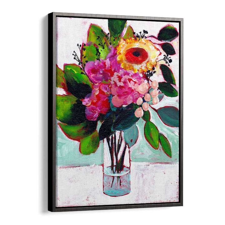 JULYS FLOWERS , FLORAL FLOWER PAINTINGS