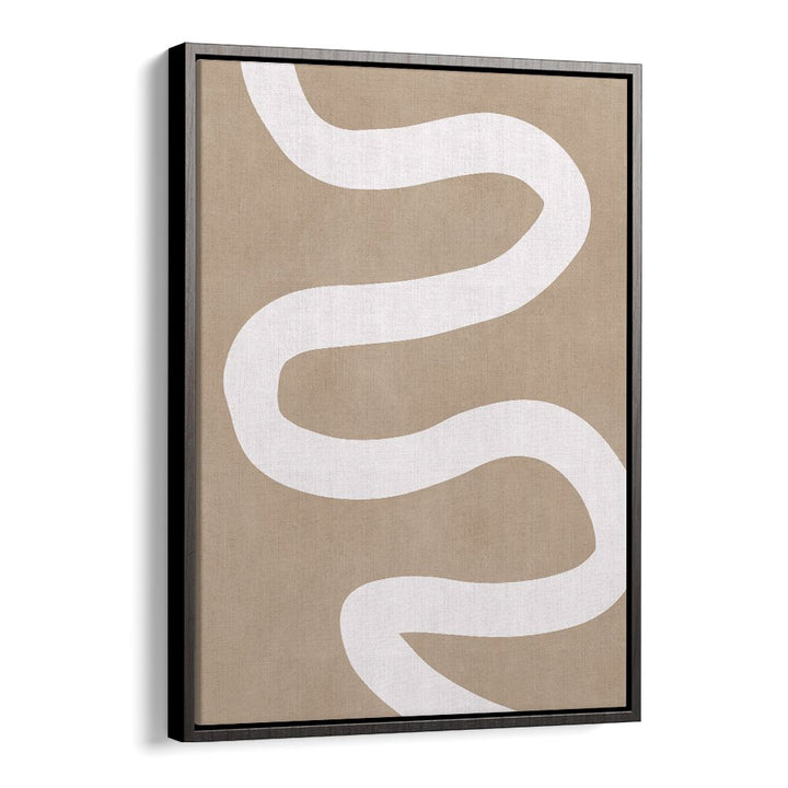 Stylish wall art featuring flowing lines in neutral tones, perfect for showcasing EXPRESSIVE LINES XI, ABSTRACT PAINTINGS.