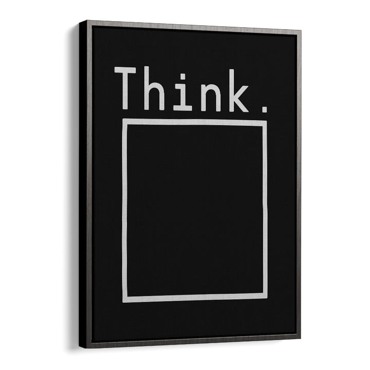 Stylish 'Outside the Box' typography poster by Florent Bodart, perfect for inspiring creativity with quotes.