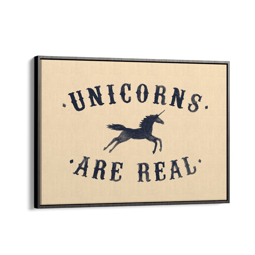 "UNICORNS ARE REAL, QUOTES poster by Florent Bodart brings magic and inspiration to any space."