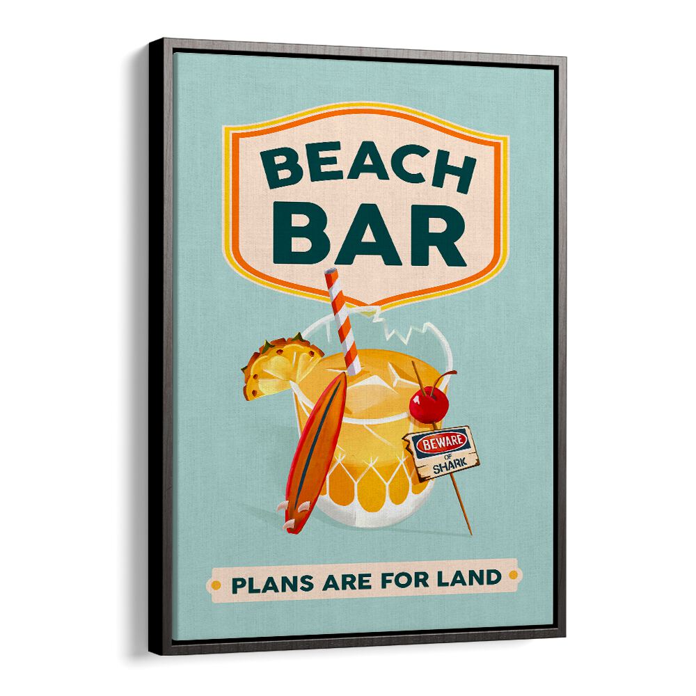 Colorful BEACH BAR COCKTAIL, BAR art print brings tropical vibes to any space, perfect for summer-themed decor.
