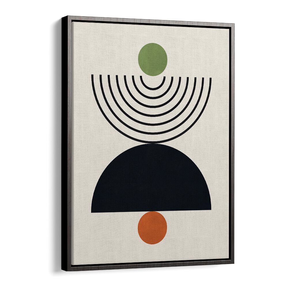 Modern LINES AND CIRCLES XXV, BOHO ART PAINTINGS feature geometric shapes in elegant colors, perfect for stylish decor.
