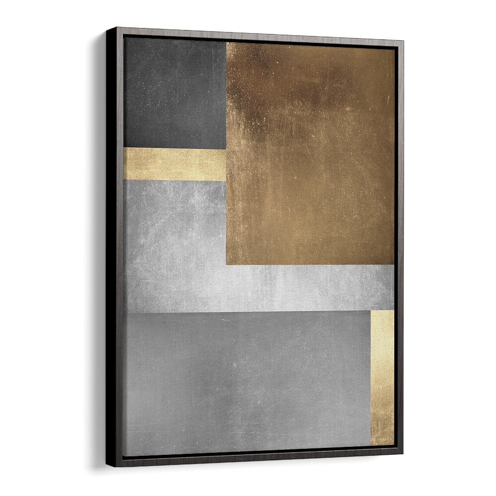Elegant GOLD TEXTURES III, GEOMETRIC ART PRINTS featuring gold and silver tones, perfect for sophisticated interiors.