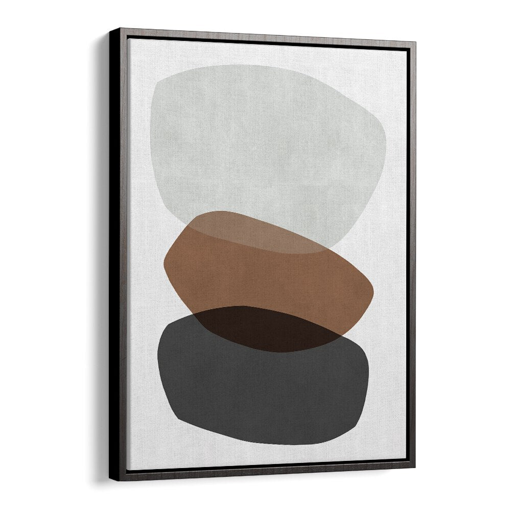 ROCK OVERLAY VII, ABSTRACT PAINTINGS showcases modern shapes, enhancing any space with unique artistic flair.