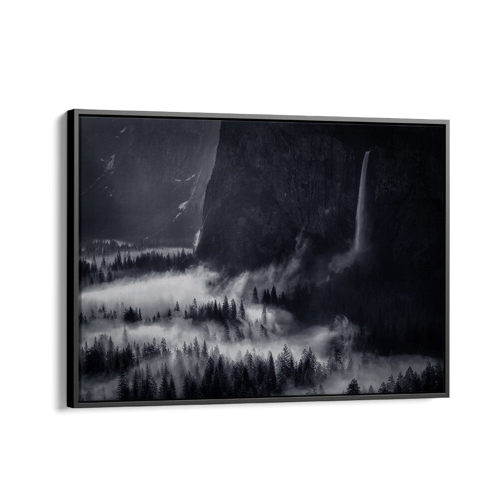 Stunning landscape of Bridalveil Fall captured in ACTIONS AT BRIDALVEIL FALL, PHOTOGRAPHY PRINTS for nature lovers.