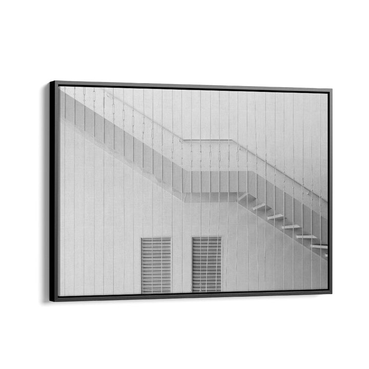 Stylish black and white STAIRS I, PHOTOGRAPHY PRINTS showcasing urban architecture to elevate your space.