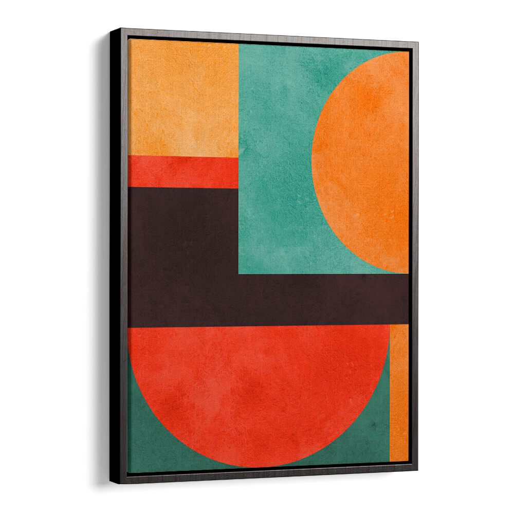 Vibrant COLORFUL GEOMETRIC COMPOSITION II, GEOMETRIC ART PRINTS, enhancing modern spaces with striking abstract design.