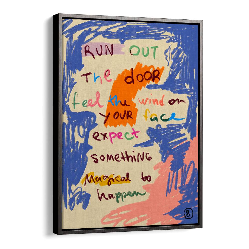 Colorful typography poster featuring a MAGICAL DAY MESSAGE, QUOTES to inspire positivity and creativity in your space.