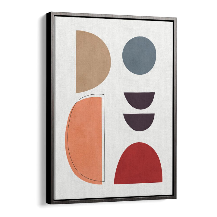 Colorful geometric shapes in a modern frame, showcasing EXPRESSIVE IV, GEOMETRIC ART PRINTS for creative projects.