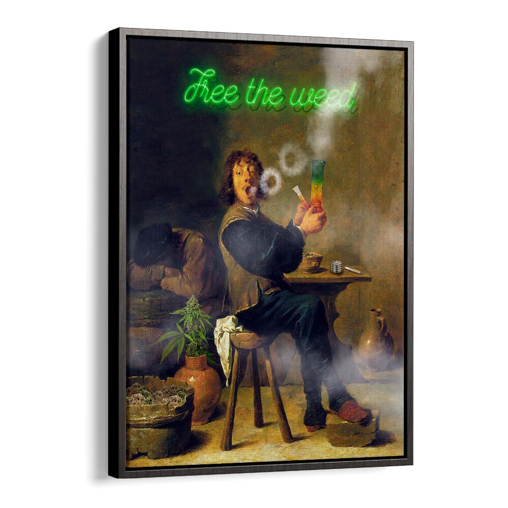 FREE THE WEED, ALTERED ART PRINTS features a whimsical design that brightens any space with creativity.