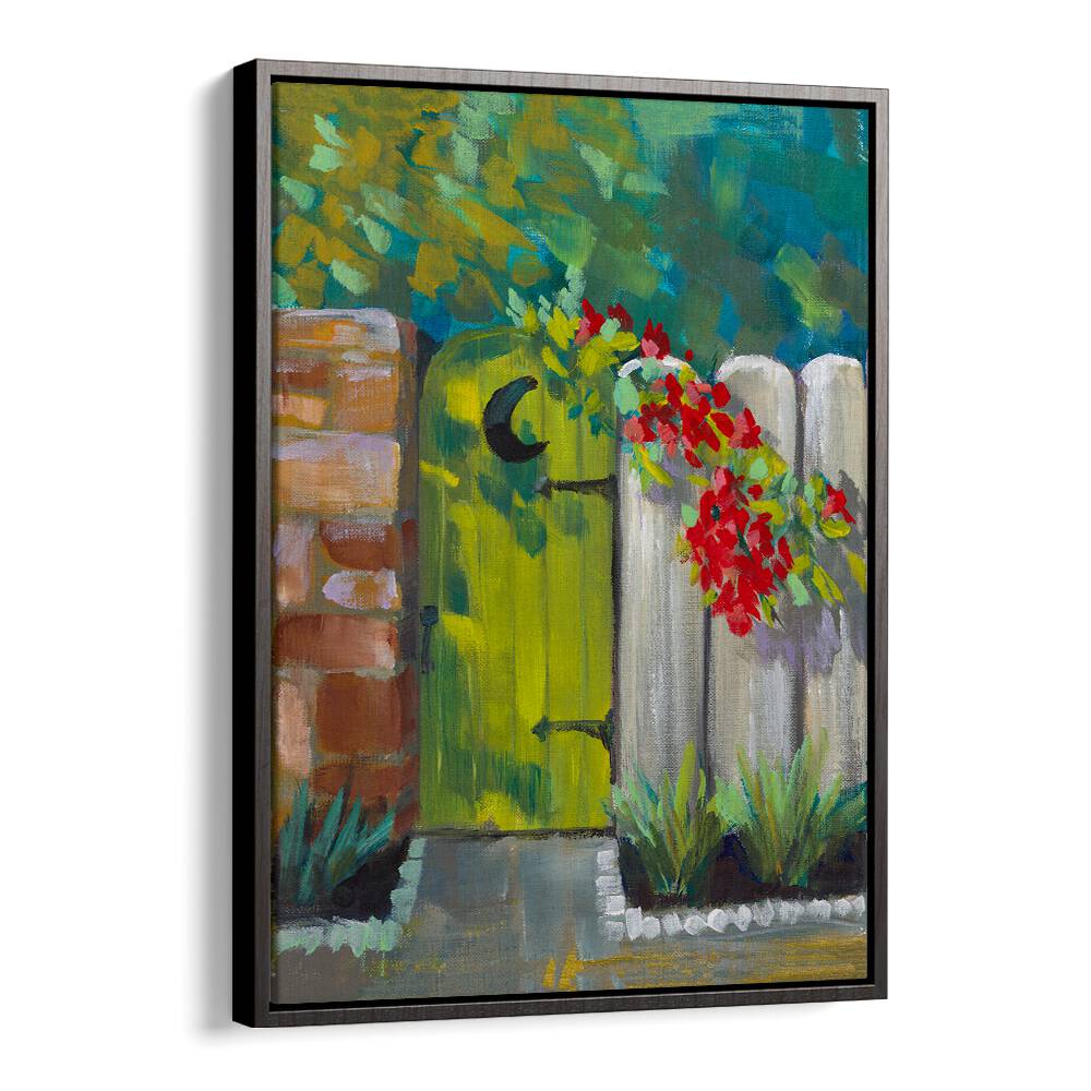Vibrant MOON DOOR, FLORAL FLOWER PAINTINGS showcasing abstract florals, perfect for brightening any space.