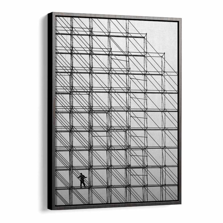 Black-framed CUBE, PHOTOGRAPHY PRINTS showcasing a minimalist design with geometric patterns for modern art lovers.