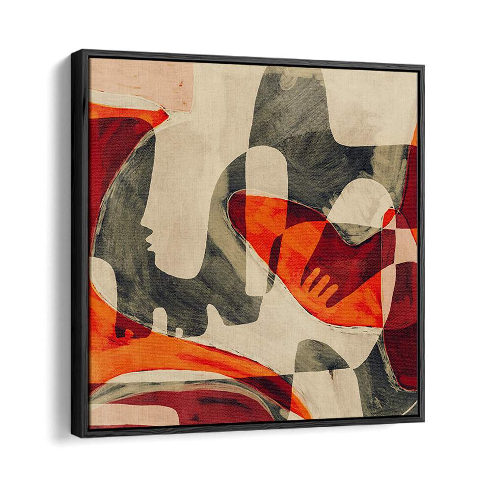 UNFOLDING III, BOHO ART PAINTINGS showcases abstract shapes in warm tones, perfect for modern home decor.