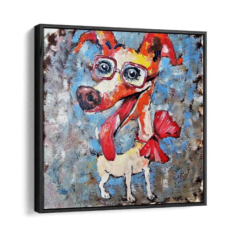 Vibrant SMILING JACK RUSSELL, COMIC POSTERS bring joy to your wall, perfect for dog lovers and comic fans alike!