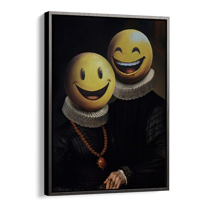 The Smilers, altered art prints by Dikhotomy, bring creativity and joy to your space with unique, engaging designs.