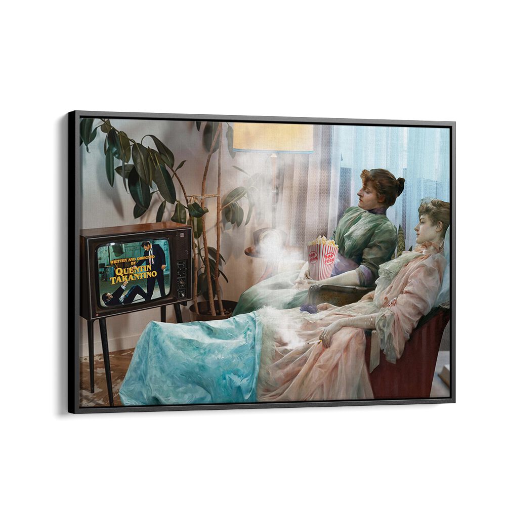 Experience nostalgia with THE MOVIE BEGINS, ALTERED ART PRINTS by Dikhotomy, blending art and cinematic magic.