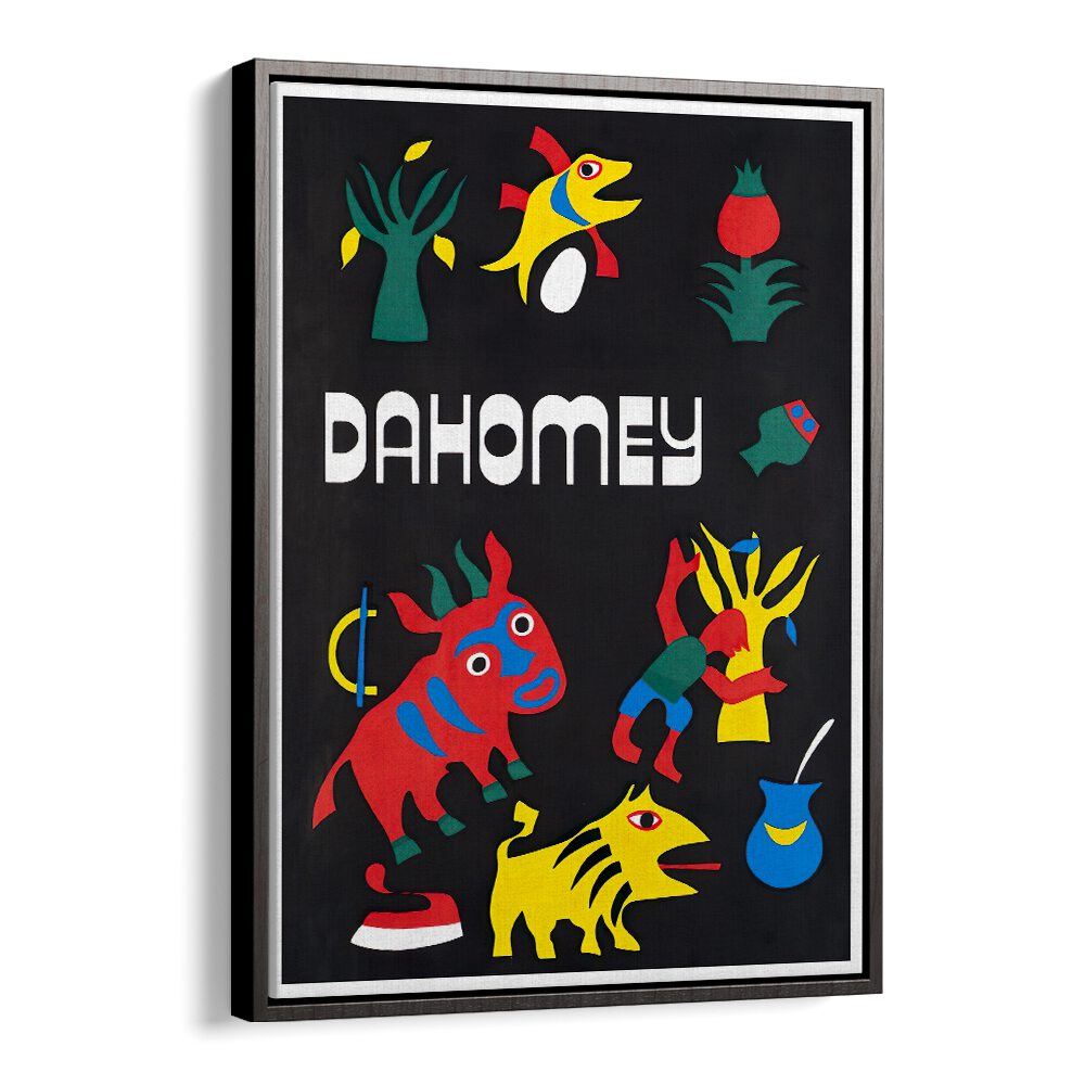 Colorful DAHOMEY, VINTAGE TRAVEL POSTERS, showcasing vibrant art and nostalgia to enhance your living space.