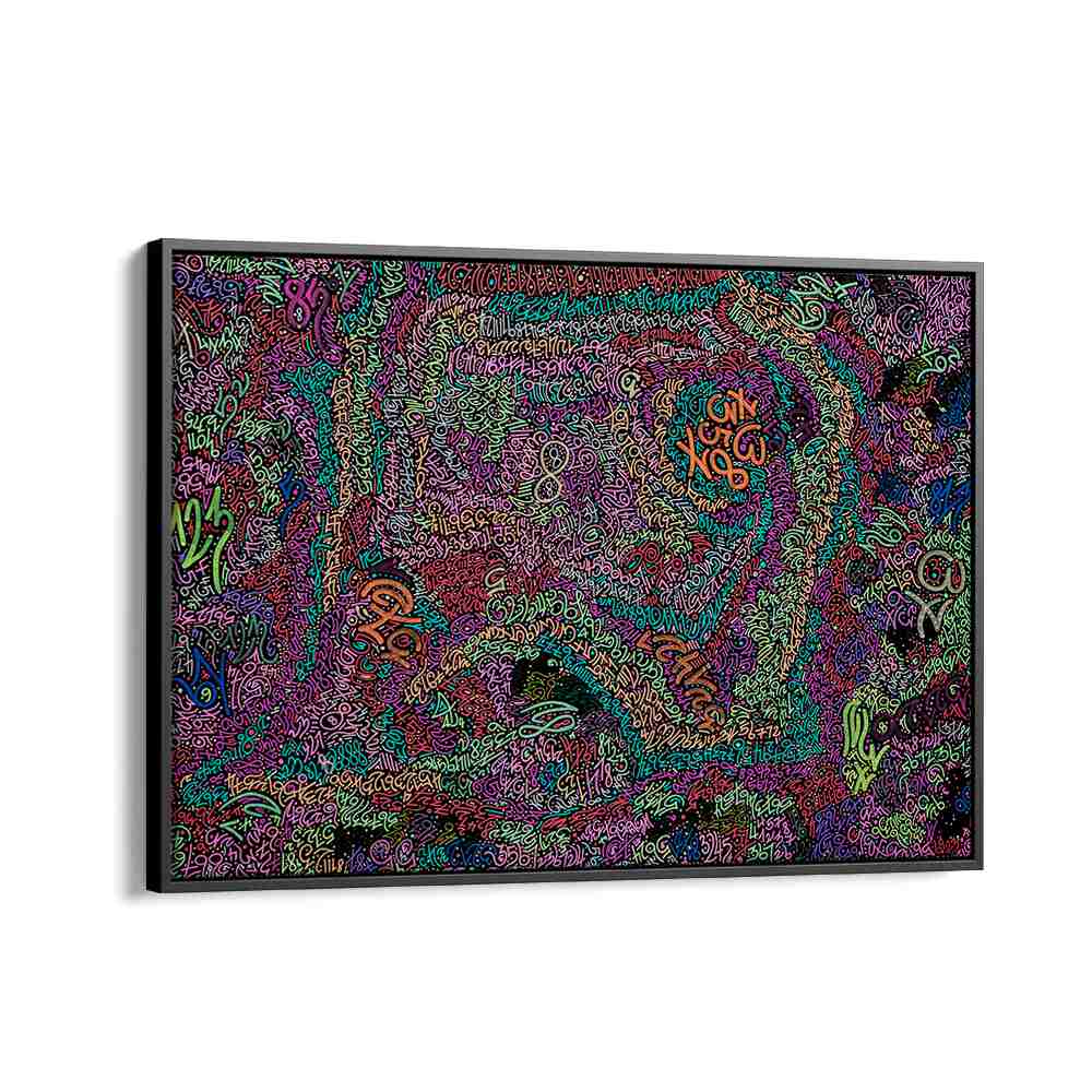 Vibrant NEON NUMBERS, DOODLE ART PAINTINGS, perfect for adding contemporary flair to any space.