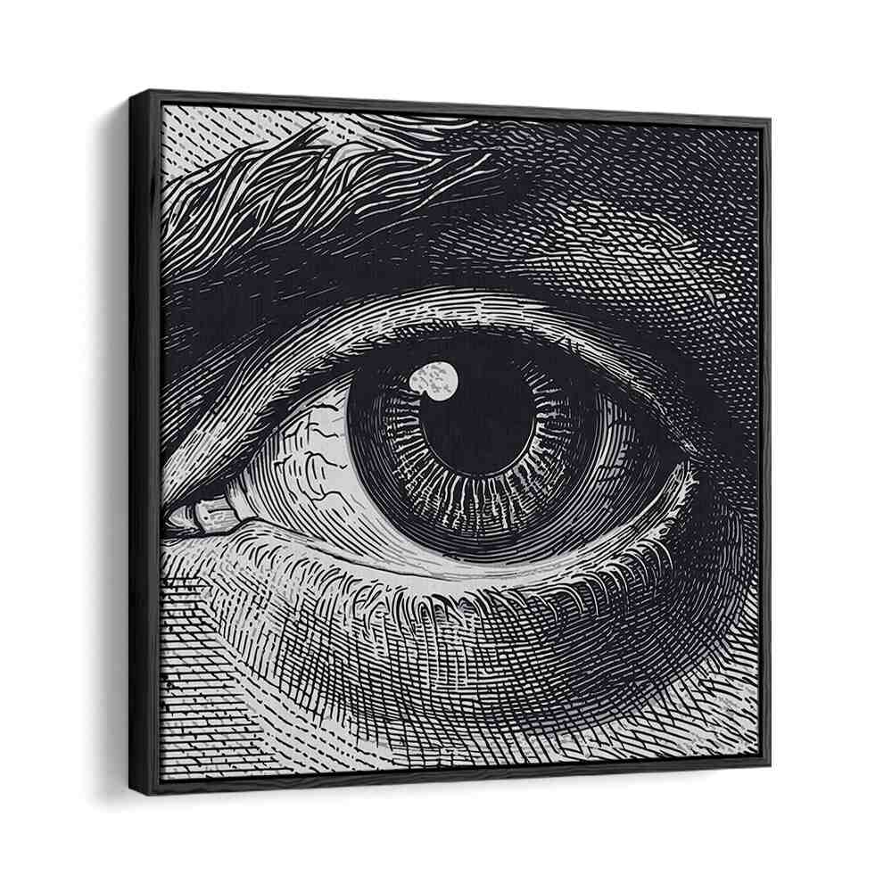 Elevate your space with BENJI, SURREAL ART PRINTS featuring a captivating eye design, perfect for stylish decor.