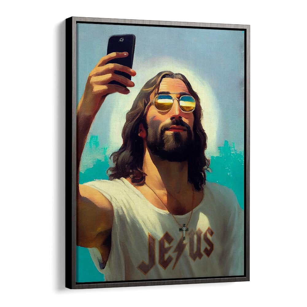 Stylish I AM JESUS, ALTERED ART PRINTS by Dikhotomy, perfect for transforming any space with creativity and spirituality.