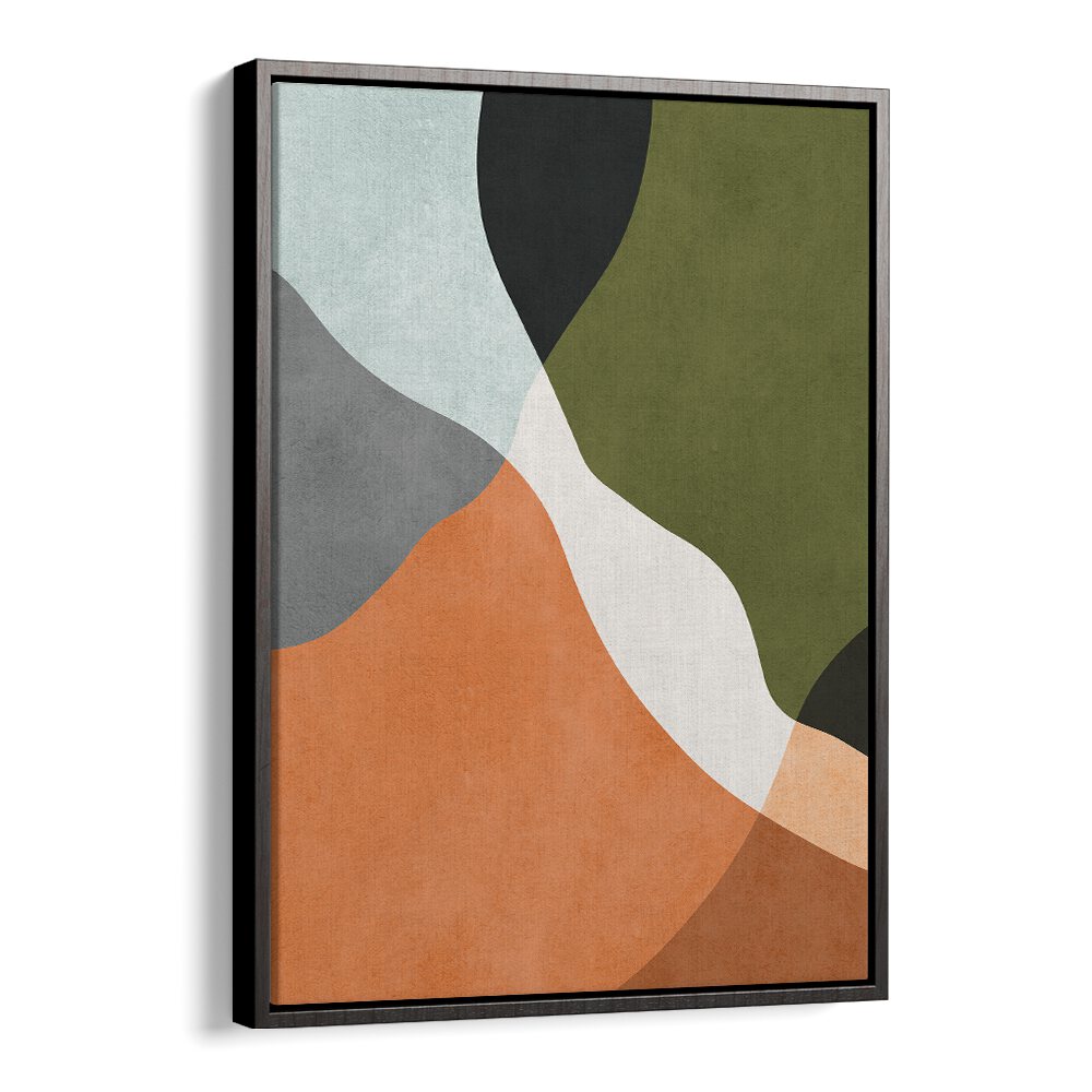 Colorful abstract design featuring organic shapes from the BOHO TRAITS II, ABSTRACT PAINTINGS collection.