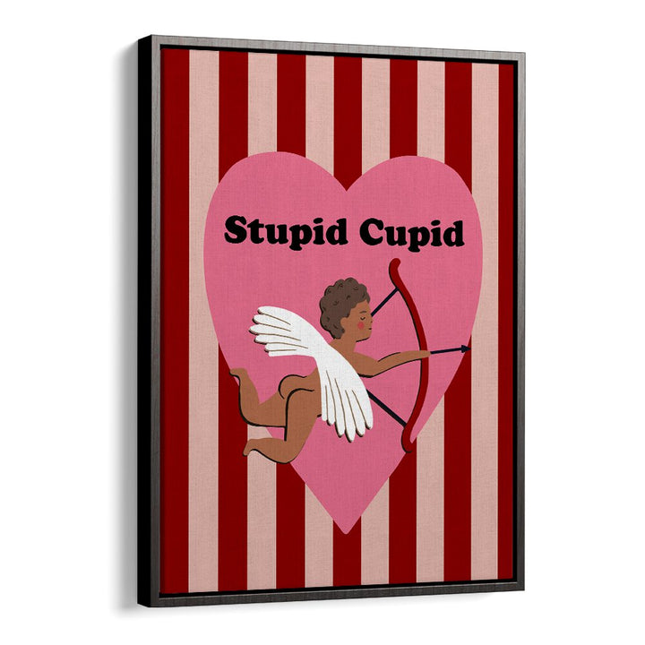Colorful STUPID CUPID, QUOTES poster featuring playful typography, perfect for adding humor to any room.