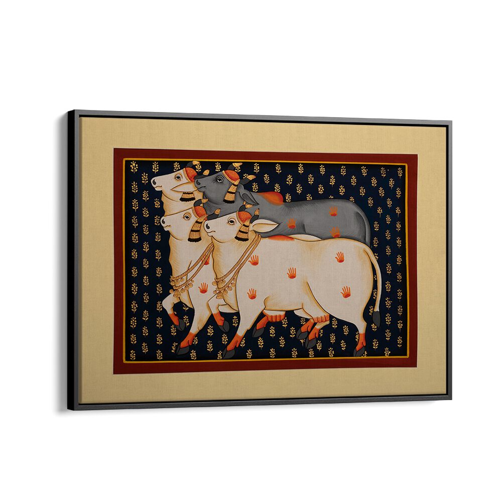 Vibrant TRADITIONAL COW , INDIAN ART PAINTINGS showcasing rich heritage and intricate details, perfect for your home.