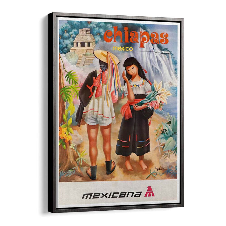 Explore the vibrant culture of Chiapas, Mexico with these stunning vintage travel posters. Perfect for decor!