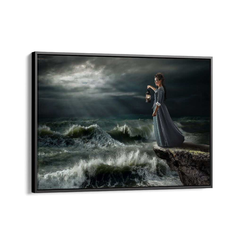 STORM MAID, PHOTOGRAPHY PRINTS capture a woman in a stormy sea, inviting you into a surreal dreamlike world.