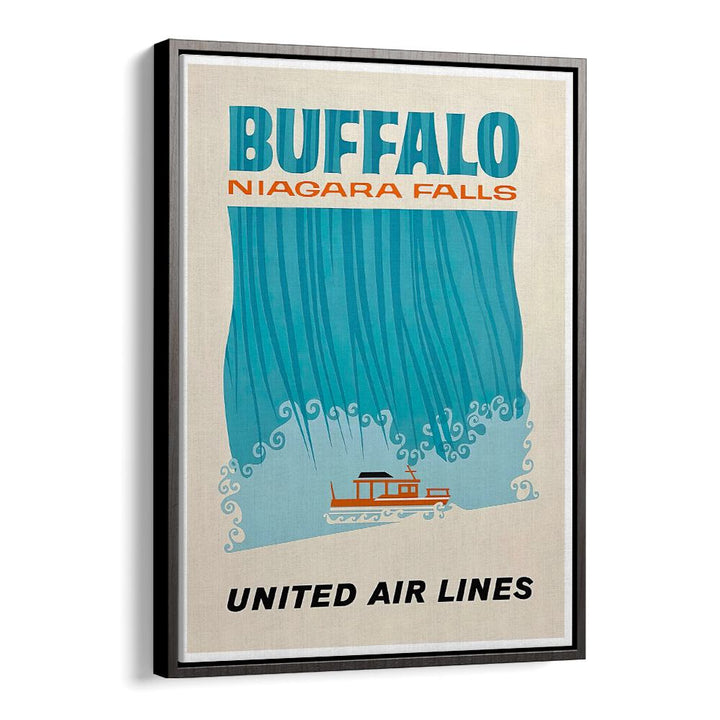 Stunning NIAGARA FALLS I, VINTAGE TRAVEL POSTERS art piece evokes nature's beauty, perfect for any space.
