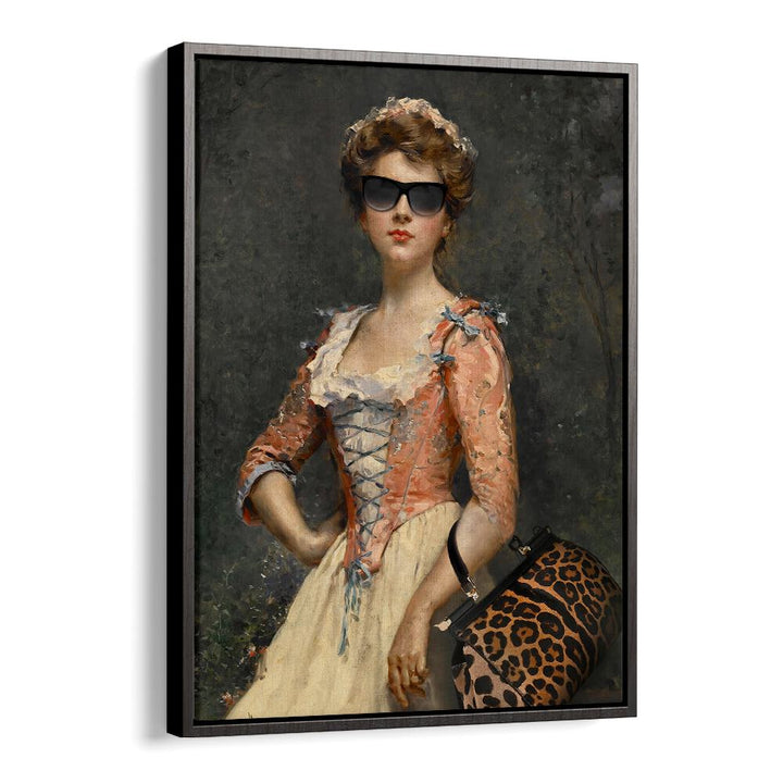 Vintage Chic Girl, Altered Art Prints by Dikhotomy blends nostalgia and modern flair in stunning wall decor.