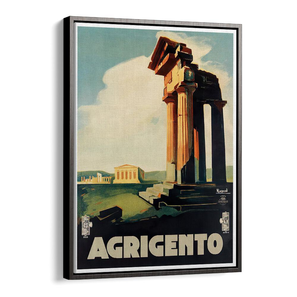 Discover the beauty of AGRIGENTO, VINTAGE TRAVEL POSTERS, showcasing Italy's historic charm for your home decor.