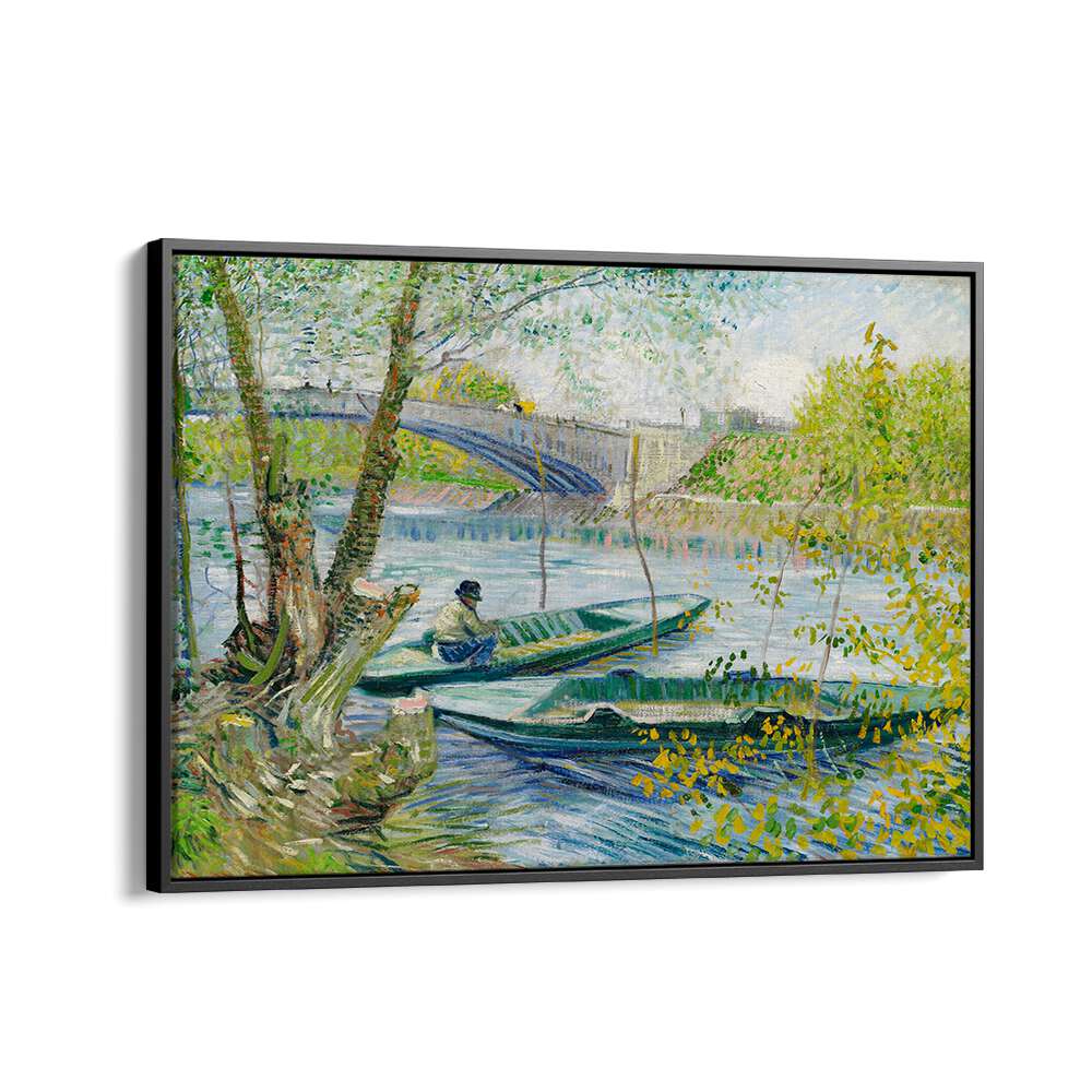 FISHING IN SPRING, (1887) ,  VINTAGE PAINTINGS
