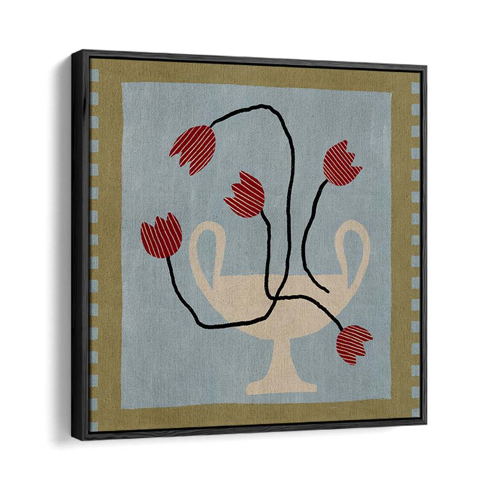 OUT OF VASE BLOOMS VI, FLORAL FLOWER PAINTINGS feature vibrant blooms in a stylish design, perfect for home decor.