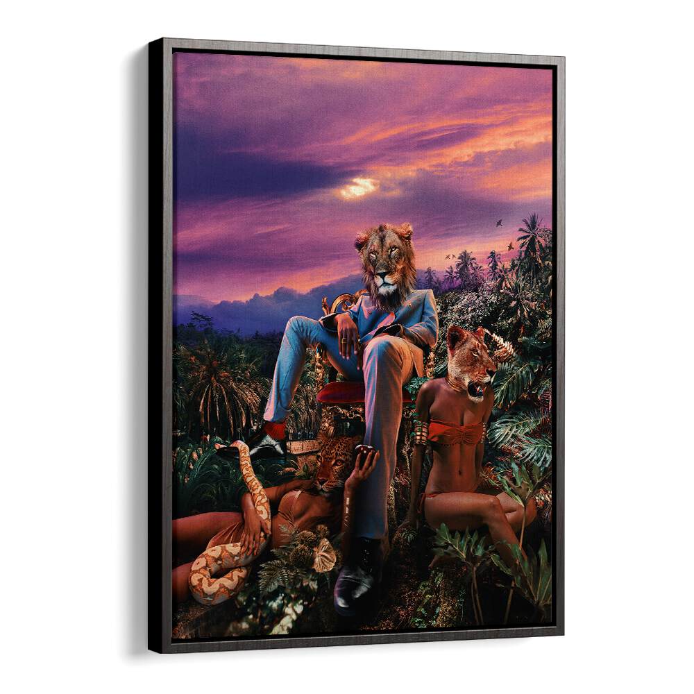 Whimsical Animal Mafia Altered Art Prints featuring vibrant colors and unique characters to enhance your space.