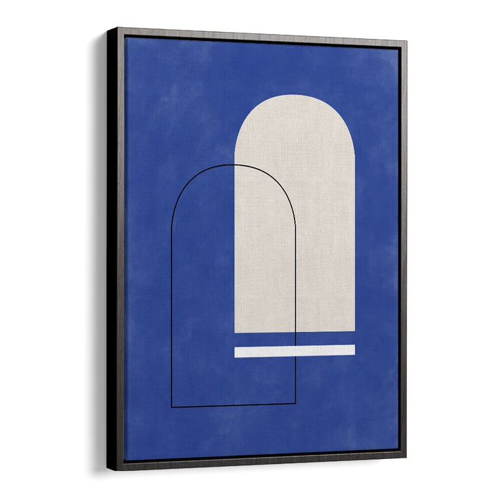 Elegant BLUE ARCHES, GEOMETRIC ART PRINTS by Elena Ristova enhance your space with abstract creativity and vibrant color.