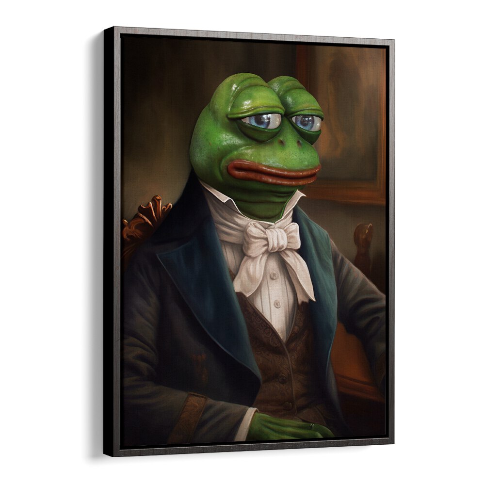 SIR PEPE, ALTERED ART PRINTS from DIKHOTOMY adds a unique touch of humor and artistry to your space.