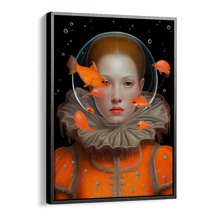 Experience the magic of "THE PRINCESS OF DEEP SEA, ALTERED ART PRINTS" by Dikhotomy, featuring a captivating underwater scene.