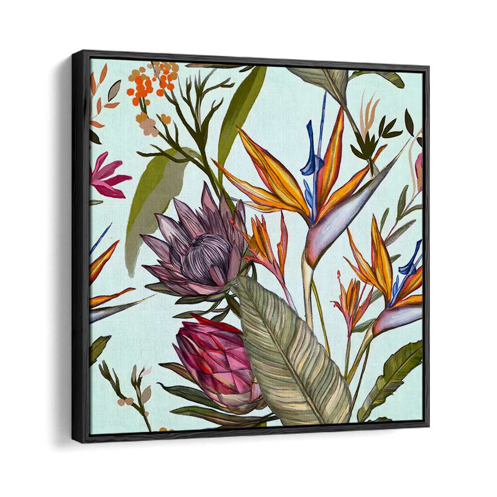 Vibrant PROTEAS AND IRIS, FLORAL FLOWER PAINTINGS bring nature's beauty to life, perfect for any space.