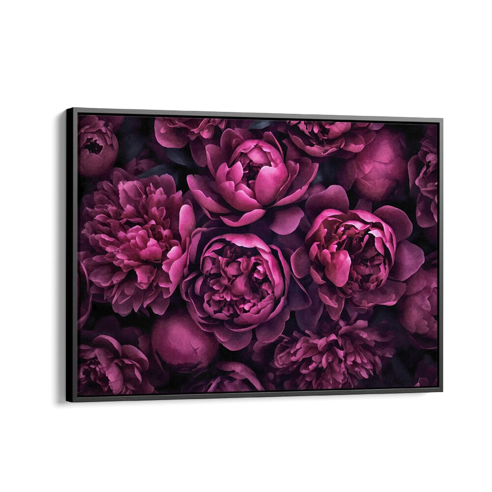 Beautiful moody pink flowers in a stunning floral painting by Andrea Haase, perfect for enhancing your home decor.