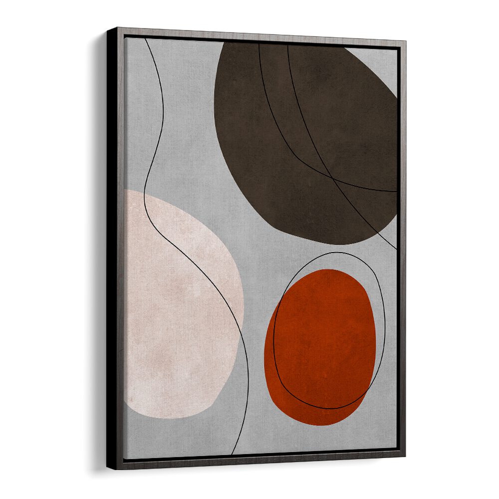 Modern artwork featuring organic shapes in muted tones, perfect for enhancing spaces with EXPRESSIVE VII, ABSTRACT PAINTINGS.