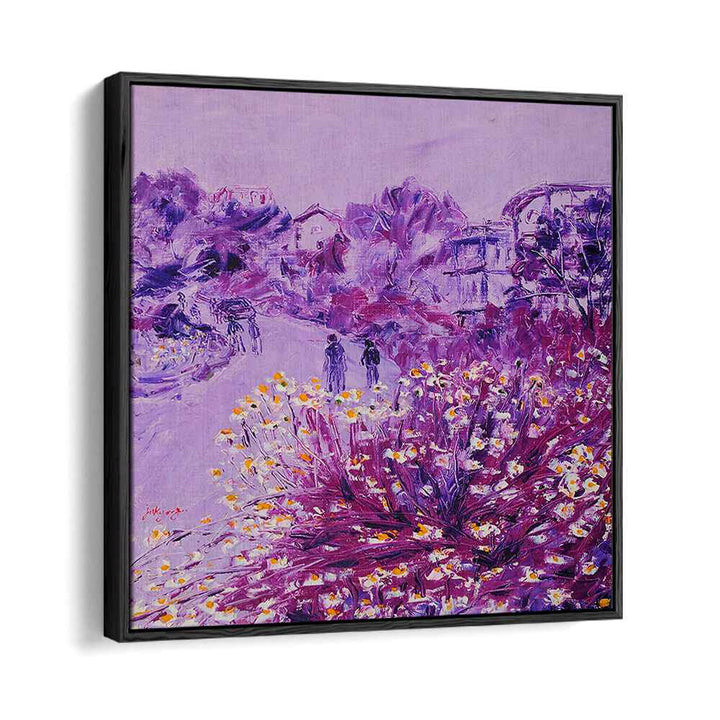 Charming CHRYSANTHEMUM DATE, FLORAL FLOWER PAINTINGS in vibrant purple hues, perfect for floral art lovers.