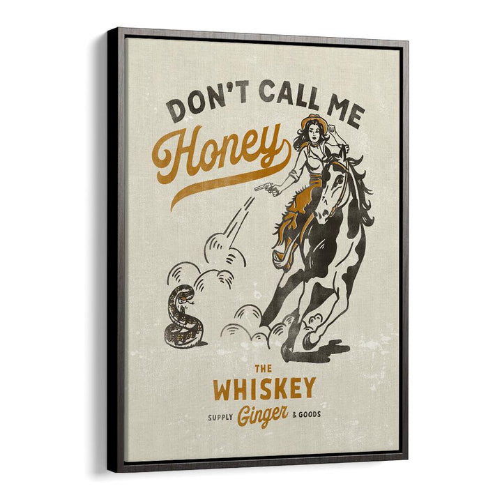 A bold Western cowgirl illustration titled HONEY II, COWBOY, perfect for showcasing fierce spirit and strength.
