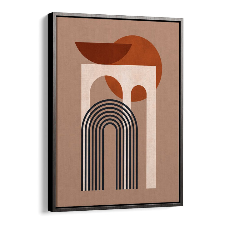 Stylish GEOMETRIC COMPOSITION I, BOHO ART PAINTINGS featuring minimalist abstract shapes, perfect for modern decor.