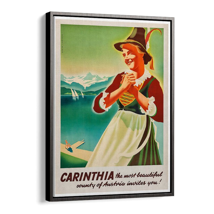 Colorful CARINTHIA, VINTAGE TRAVEL POSTERS showcase Austria's beauty and charm, perfect for enhancing any space.