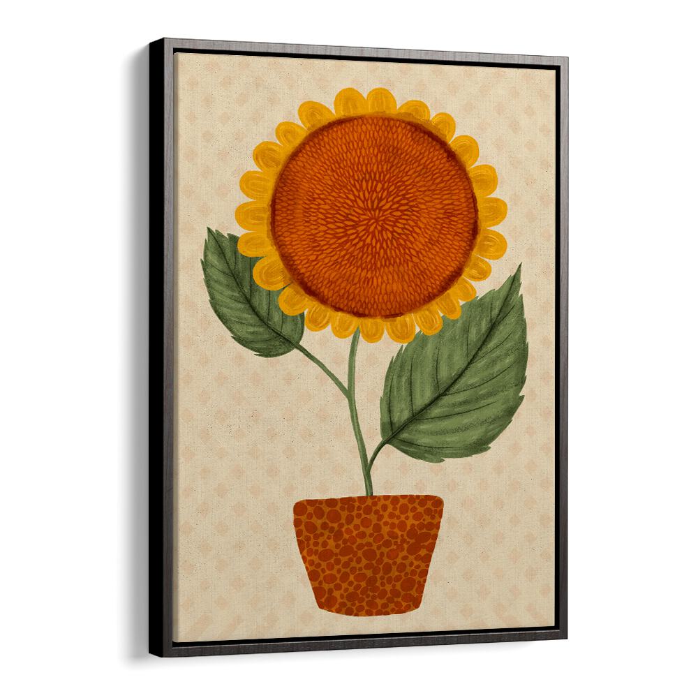 Bright and vibrant SUNFLOWER POT, FLORAL FLOWER PAINTINGS, perfect for home decor and adding a cheerful touch.