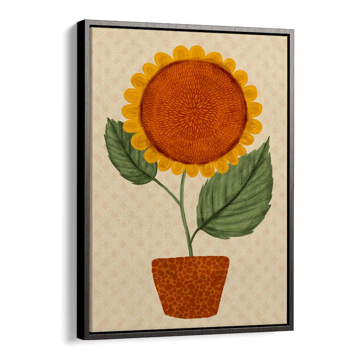 Bright and vibrant SUNFLOWER POT, FLORAL FLOWER PAINTINGS, perfect for home decor and adding a cheerful touch.