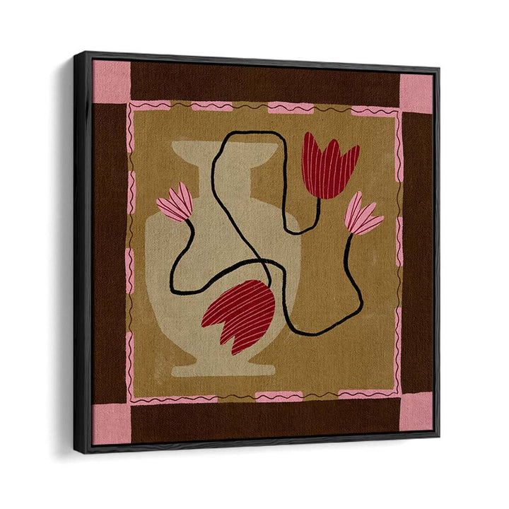 Brighten your home with OUT OF VASE BLOOMS IV, FLORAL FLOWER PAINTINGS, showcasing vibrant blooms in unique artistry.