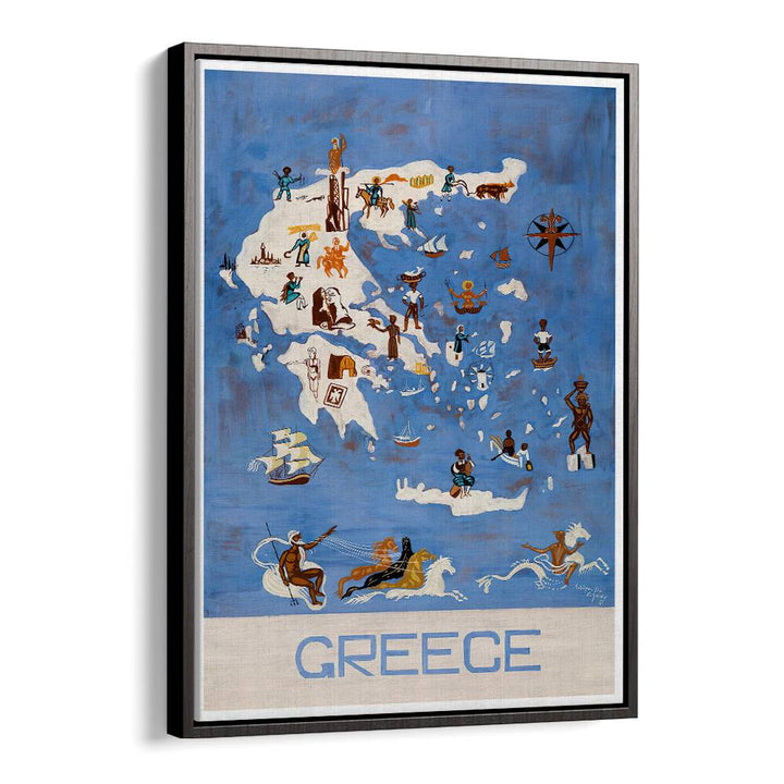 Explore GREECE III, VINTAGE TRAVEL POSTERS, celebrating Greece's beauty and heritage in stunning artwork.